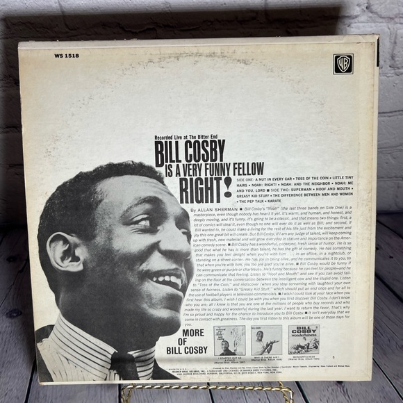 Bill Cosby - Is A Very Funny Fellow Right! Vinyl Album. - Picture 2 of 9